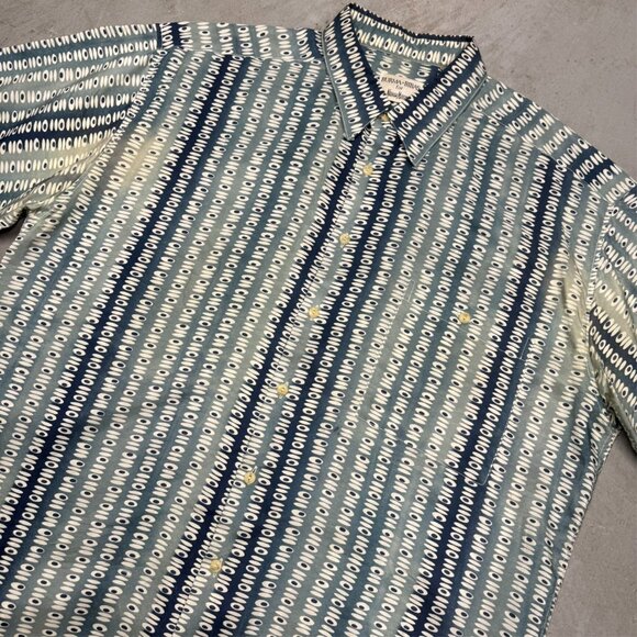 Burma Bibas for Neiman Marcus 100% Silk Shirt Short Sleeve Button Up XL - Picture 3 of 7